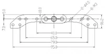 GM offset Doublearm Futabaverzahnung 95mm