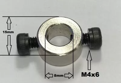 Stellring 8mm (1Paar)