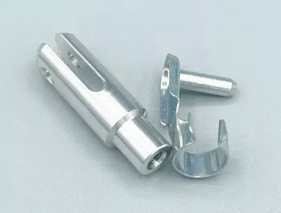 Gabelkopf M3 Alu mit Federklappbolzen