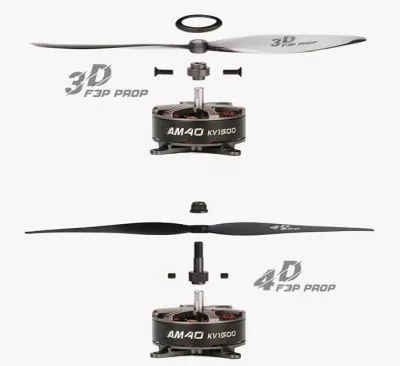 T-MOTOR BPP-4D AM40 combo F3P indoor 1850