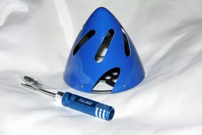 Falcon Spinner Elektro 80mm 3-Blatt blau