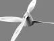Falcon Kontra-Propeller Carbon 22x18R rear white