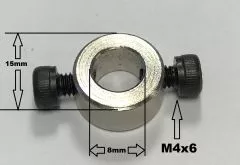 Stellring 8mm (1Paar)