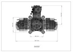 DLE222 "Original" mit Probelauf bei Aeroflug
