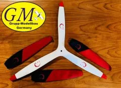 XOAR Carbon Propeller 26x12" 3-Blatt wei�/rot