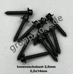 Innenssechskantschraube 2,2x14 M2 (VPE 100 St�ck)