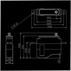 Grupp Servo 6mm Servo GM88R (Digital)