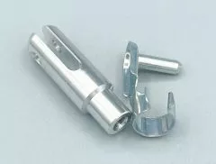 Gabelkopf M3 Alu mit Federklappbolzen