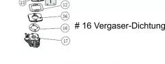 DLE111-16 Vergaser-Dichtung