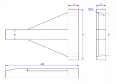 DLE 20 Motortr�ger Kunststoff 2-teilig