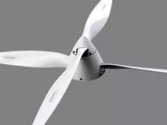 Falcon Kontra-Propeller Carbon 23x22R rear white