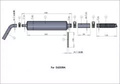 Schalld�mpfer-Set DLE55RA